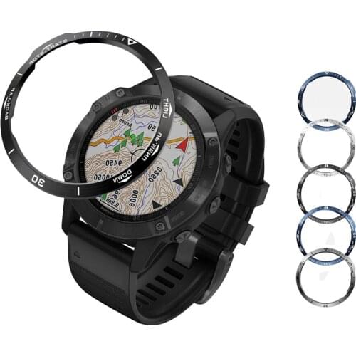 Metal Bezel Ring Case For Garmin Fenix 6X Watch Bezel Styling edge Case Cover Protection For Garmin Fenix 6X Pro/6X watch Band
