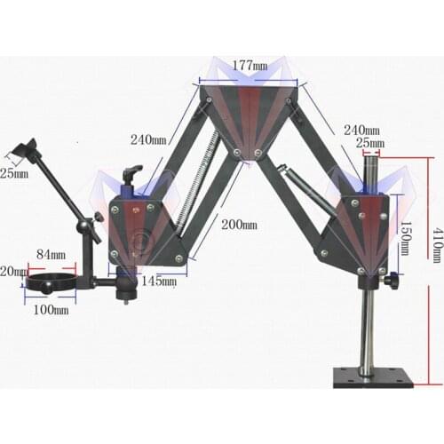 Jewellery making Flexible Arm Zoom Microscope For Jewelry Stone Diamond Repairing Setting