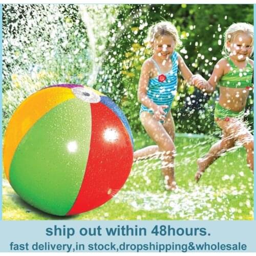 Water Play Jet Ball Inflatable Summer Outdoor Garden Funny Party Lawn Game Toy Jet PVC Spray Beach Water Play Equipment
