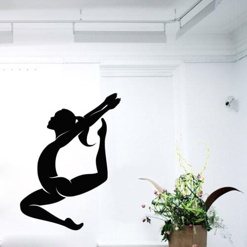 Gymnast Wall Decals Sport Girl Gymnastics Dance Studio Decal Home Design Interior Art Vinyl Sticker Baby Girl Kids Nursery A149