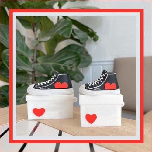 New Design Air PodS Pro Case Cover Silicone Earphone Cases For Air Pod 1 2 Pro Luxury Fashion Style Case With Keychain