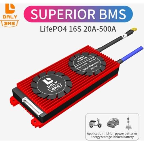 16S 48V Lifepo4 20A 60A 300A 500A 18650 PCM battery protection board BMS PCM with balanced lithiumion lithium battery module