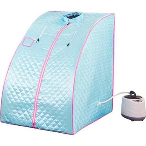 Portable Steam Sauna Home Sauna Bath 1000W 2L EU US UK AU Plug STEAM BATH Sauna Box Ease Insomnia Stainless Steel Pipe Support