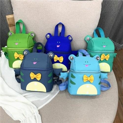 2021 New 3D Cute frog Backpack For Boys Children backpacks kids kindergarten Small SchoolBag Girls Animal School Bags Backpack