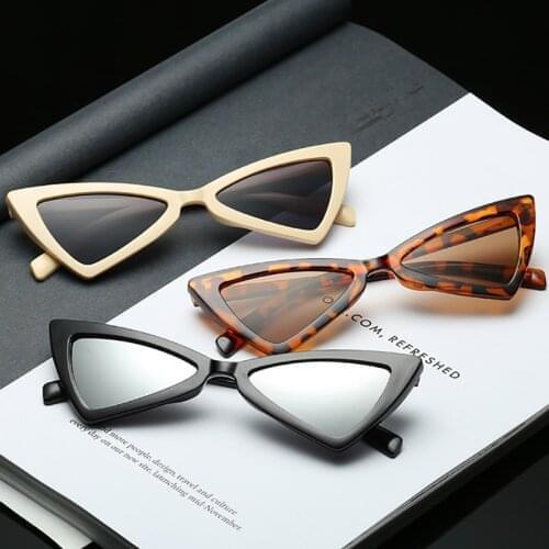 Vintage Sunglasses Women Cat Eye Luxury Brand Designer Sun Glasses Retro Small Red ladies Sunglass Black Eyewear oculos UV400