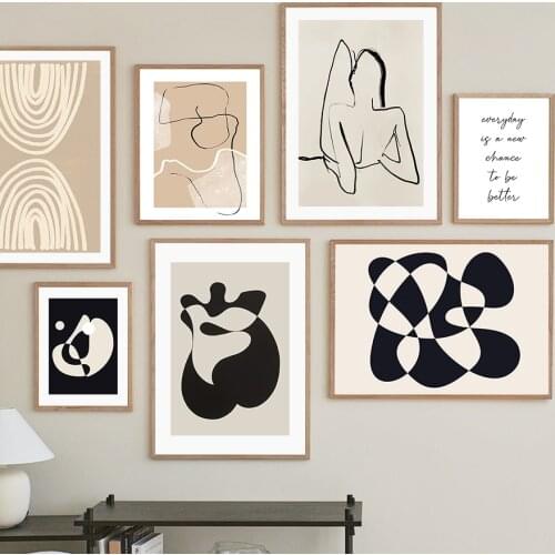 Modern Minimalist Abstract Girl Body Wall Art Canvas Painting Nordic Posters And Prints Wall Pictures For Living Room Decoration