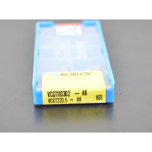 High Quality Finish for Aluminum VCGT110302-AK H01 10pcs