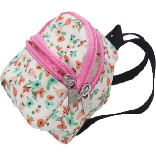 1PCS Dolls Bag Accessories Miniature Flower Backpack For 1 /6 Doll Best Gift