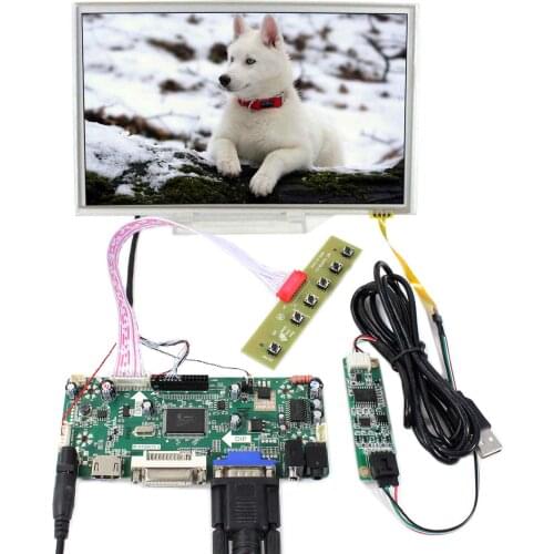 1024X600 Resolution Resistive Touch Panel HSD089IFW1 8.9inch LCD Screen N089L6 HD MI DVI VGA LCD Controller Board