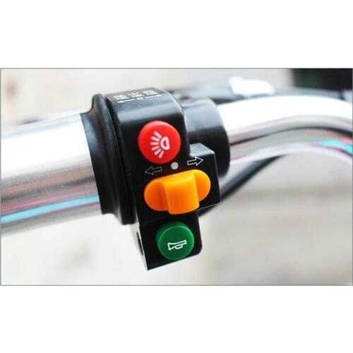 36V 48V Electric Skateboard Lamp Horn Control Switch Start Power Three In One Multi-functional Combination Button