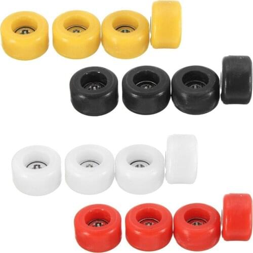 ABWE Best Sale 4 Pcs/Set Professional PU+Metal CNC Bearing Wheels for Wooden Fingerboard
