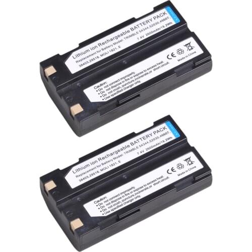 2PCS 7.4V 2600mAh 54344 Battery for Trimble 54344 29518 46607 52030 38403 R8 5700 5800 R6 R7 R8 R8 GNSS MT1000 GPS Receiver