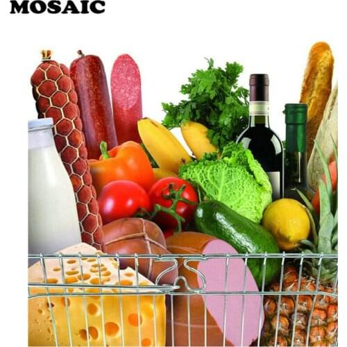 Diamond Painting Vegetable Food Pictures 3D Full square/ Round Diamond Embroidery diy Diamond Cross Stitch Resin Mosaic Decor