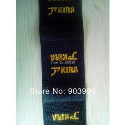 Free shipping hot sale-Customized (10000pcs/lot) garment clothing Woven Labels (accesories end fold main label)