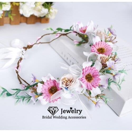 CC Women Hairbands Wedding Hair Accessories for Women Engagement Jewelry Bridal Crowns Seaside Wreath Vacation Garlands 58366