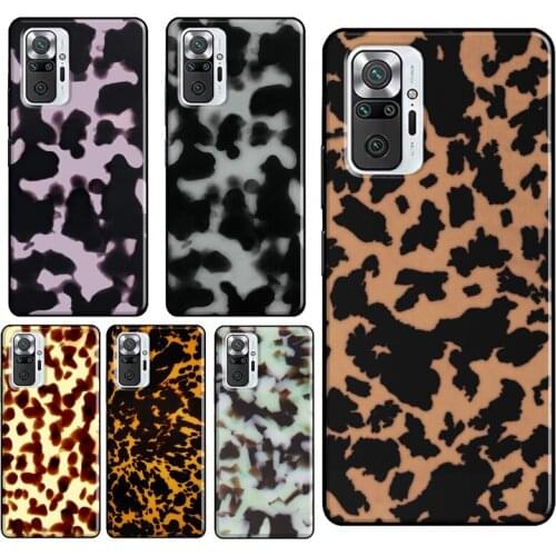 Tortoise Pattern Tortoiseshell Case For Xiaomi Redmi Note 10 Pro 7 8 9 Pro Note 9S 8T Cover For Redmi 9 9A 9C 9T 7A 8A