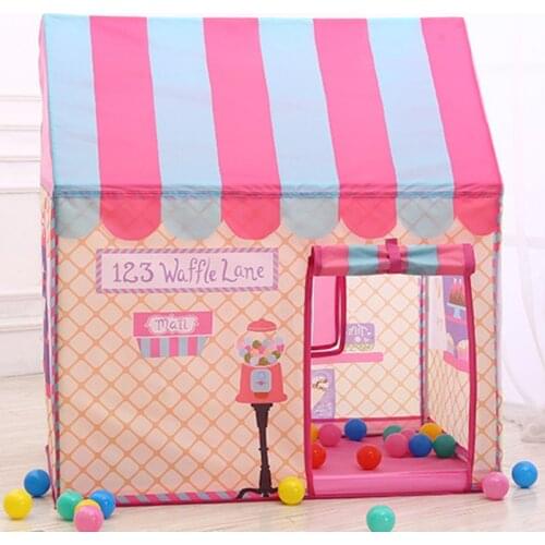 D7WF Children Play House Tent Kids Outdoor Activities Indoor Foldable Game Tent Baby Portable Easy Installation Playroom