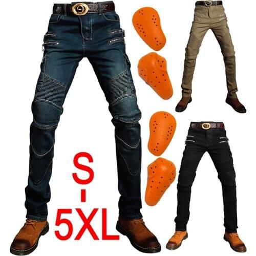 Motorcycle jeans 2021 Pantalones Motocicleta Hombre Featherbed Jeans The Standard Version Car Ride Trousers pant motorcycles
