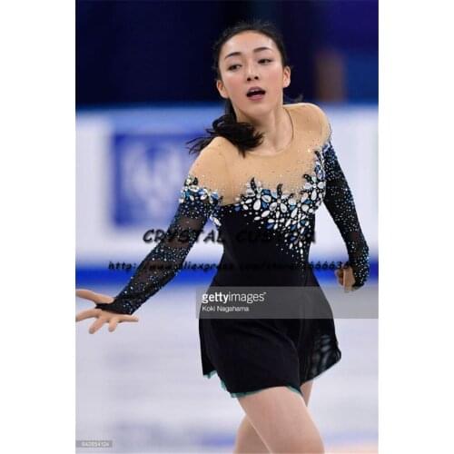 Crystal Custom Figure Skating Dresses Girls New Brand Ice Skating Dresses For Competition DR4587
