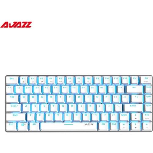 AJAZZ AK33 Compact 82 Keys Anti-Ghosting Backlit Mechanical Gaming Keyboard for Windows PC Gamer