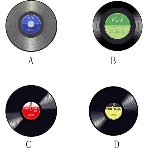 Music Vinyl Record Printed Round Carpet Soft Carpets For Living Room Anti-slip Rug Chair Floor Mat For Home Decor Kids Room