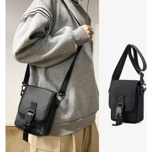2021 Fashion Men Shoulder Bag Multi-Function Messenger Bag Satchel Balck Outdoors Phone Pouch Nylon Boy Black Crossbody Bags