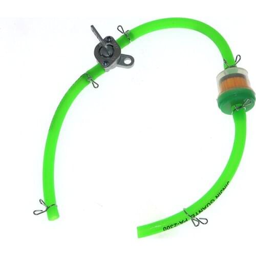 Motorcycle Petrol Fuel Tap Valves On/Off Switch + Oil tube+Oil filter Inline Petcock For Pit Dirt Bike ATV UTV Scooter
