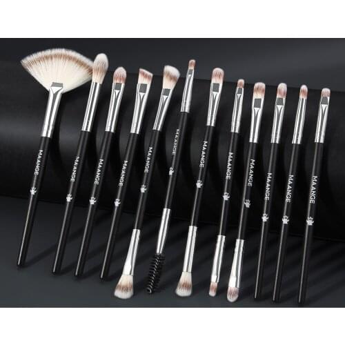12pcs Makeup Brushes Tool Set Cosmetic Powder Eye Shadow Eyeliner Foundation Blush Blending Beauty Make Up Brush Maquiagem