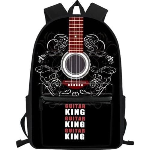 Music Notes Set School Bag for Men Large Shoulder Book Bags Teenager Girl Boy School Bags 3D Print Child Backpack