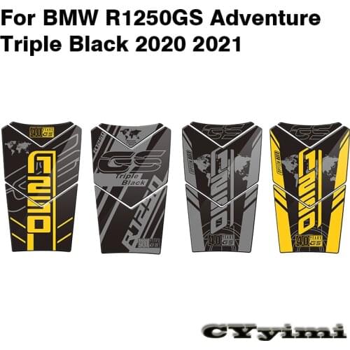 Motorcycle Gas Fuel Oil Tank Pad Protector Cover Sticker For BMW R1250GS Adventure Triple Black 2020 2021 Decals