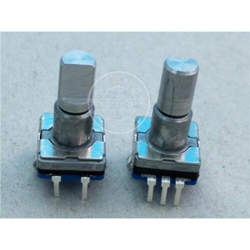 Original new 100% EC11 reset encoder with switch handle 16.5MMF blue bottom