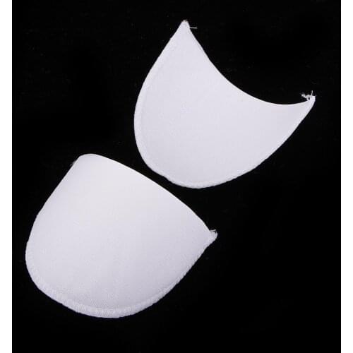 6 Pairs Sponge Shoulder Pads 13mm Thickness White Sewing Craft