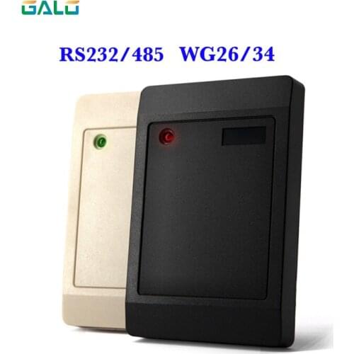 Proxi RFID Card Reader Without Keypad WG26/34 Access Control RFID Reader RF EM Door Access Card Reader Customized RS232/485