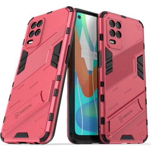 For OPPO Realme 8 5G 4G 2021 Luxury Case OPPO Realme 8 Pro Bumper Etui Punk Back Panel Cover Real Me 8 Stand Funda Cover