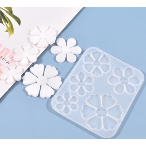 DIY Crystal Flower Silicone Mold Rsin Mold Epoxy Resin Cabochons Jewelry Making Mould Resin Casting Molds Resin Craft