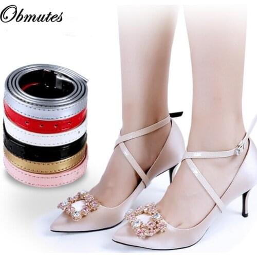 50Pairs/lot Shoelace for Women High Heels Holding Loose Anti-skid Straps Lace Shoes Band Wholesale Dropshipping Ankle Tie Belt