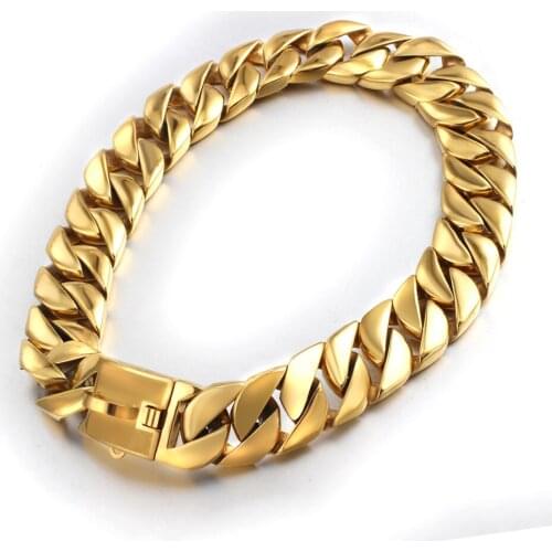 Metal Stainless Steel Chain Dog Collar Double Row Chrome Plated Training Show Collar Adjustable Safety Control Accesories 30mm