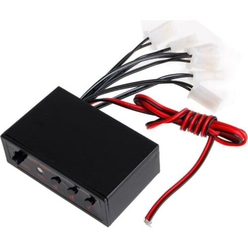 6 Ways LED Car Strobe Flash Light Lamp Emergency Flashing Controller Box DC 12V E7CA