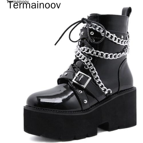Termainoov Women's Wedge Ankle Boots