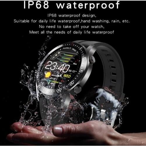 Intelligent Watch Smart Full Touch Screen Bluetooth Pedometer Oxygen Detection Heart Rate Monitor IP68 Waterproof