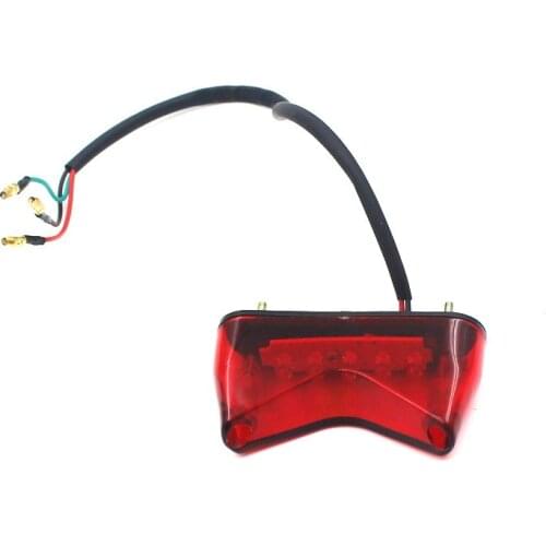 12V Universal LED Rear Tail License Plate Brake plate Light Taillight Motorcycle Cafe Racer Running