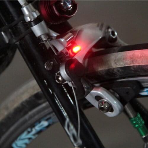 Bicycle Rainproof Nano Brake Red LED Lights Safe Indicator Light With Battery Road Brake Safe Warning Lamp Bicycle Accessories