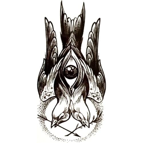 5pcs Peace Dove War and Peace Waterproof Temporary Tattoos men eyes of God harajuku Fake Tattoo makeup jesus Henna Tatoo sleeve