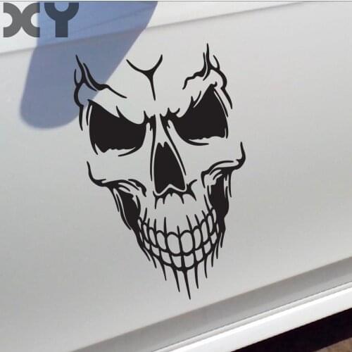 High Quality Stickers For Car Accessories Car Styling Motorcycle Stickers Decals Skull Waterproof Reflective Type Car Stickers