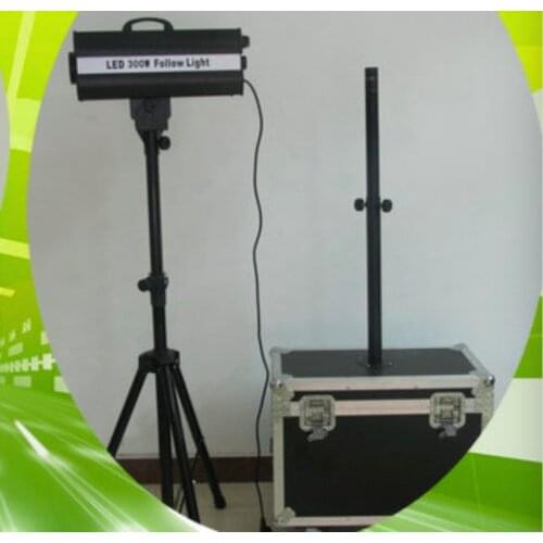 1pcs/lot, led 300w follow spot light with flightcase Beam Following Light wedding decoration performance stage lighting beam