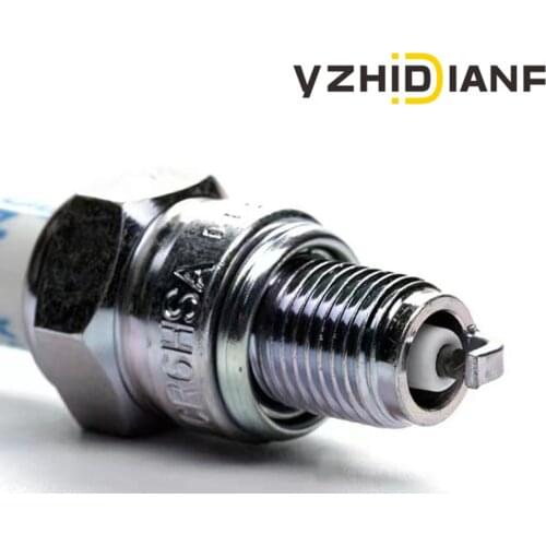 10pcs A7TC Motorcycle Platinum Nozzles Spark Plugs ATRTC CR6HSA CR7HSA CR7HGP for GY6125 Pedal Motorcycle / Horizontal Type 110