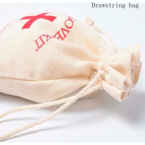 10x15CM Drawstring Pouch Hangover Bags Cotton First Aid Favor Pouch Bachelorette Party Favor Bag Jewelry Bag Gift Bag