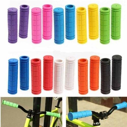 2Pcs Rubber Bike Handlebar Grips Cover BMX MTB Mountain Bicycle Handles Anti-skid Bicycles Bar Grips Fixed Gear Bicycle Parts