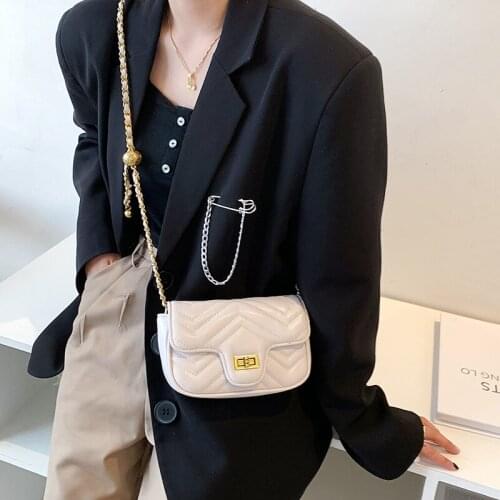 2021 new fashion Korean female bag, western style small square bag, simple messenger bag