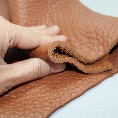3.5mm Thick Brown Cowhide Leather Material First Layer Genuine Leather Fabric Sofa Cushion Mattress Mat Tela De Piel De Vaca